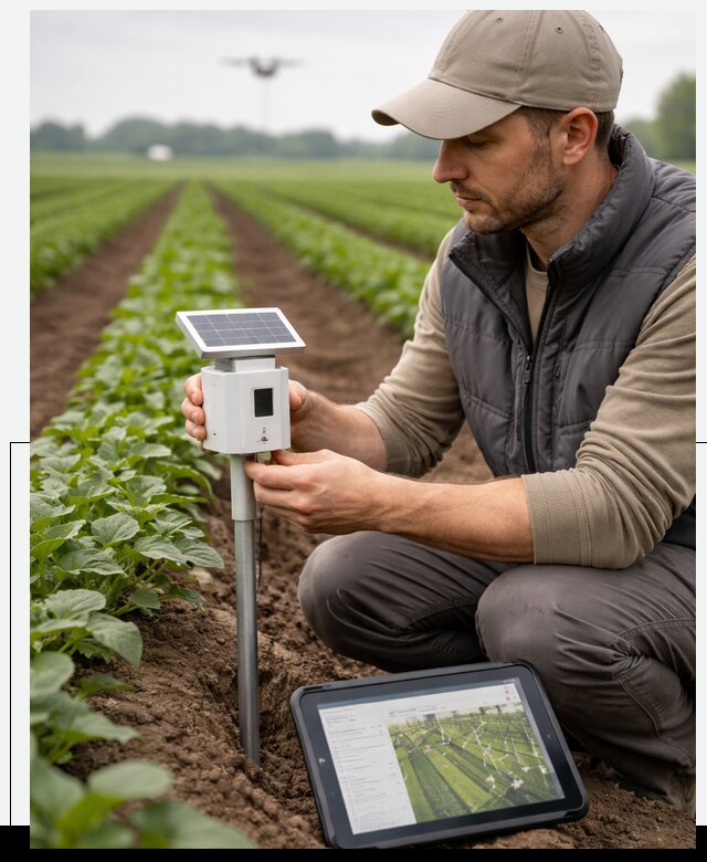 IoT мониторинг сельскохозяйственных полей и контроля в Лесосибирске