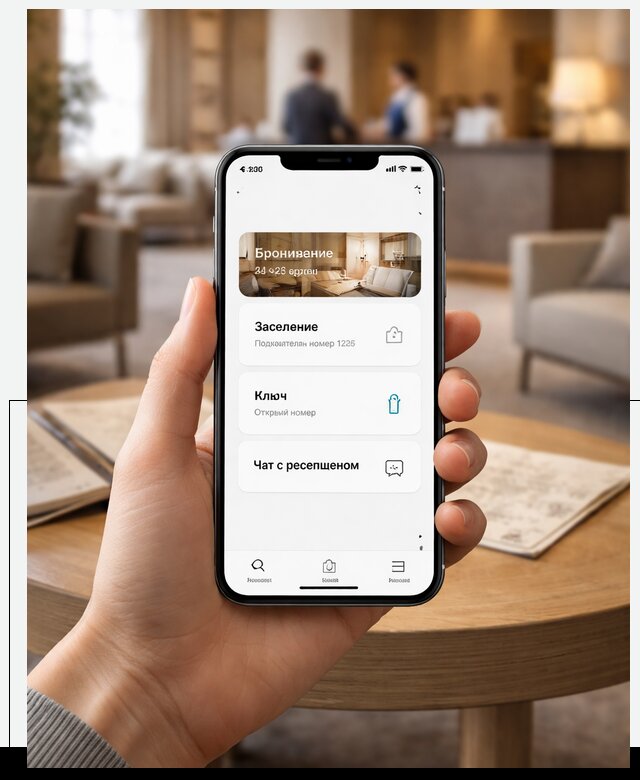 Мобильное приложение для гостей отеля в Лесосибирске, управление сервисом